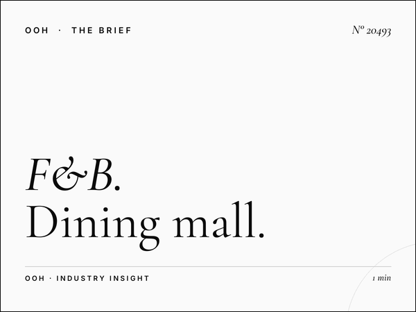 F&B Restaurants Aeria Mall Screens: Dining Mall Digital