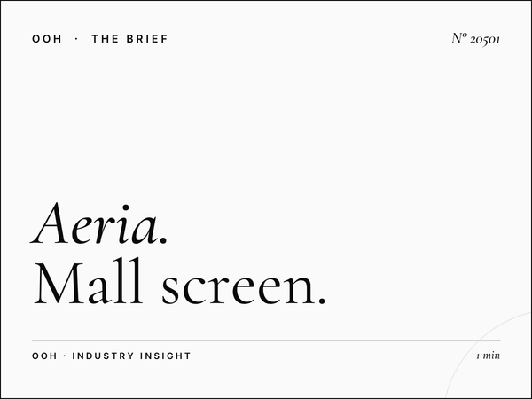 Aeria Mall Screens Impact: Mall Screen Visibility