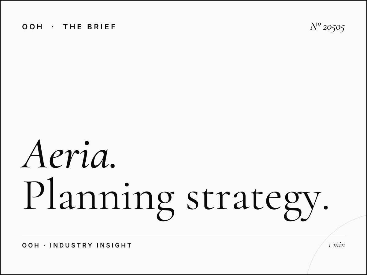 Aeria Mall Screens Campaign: Planning Strategy