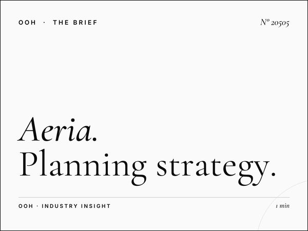 Aeria Mall Screens Campaign: Planning Strategy