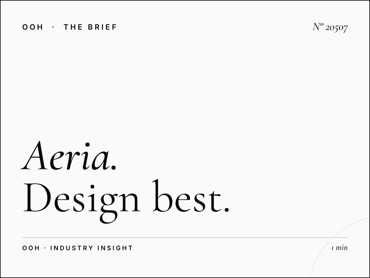 Aeria Mall Screens Creative: Design Best Practices