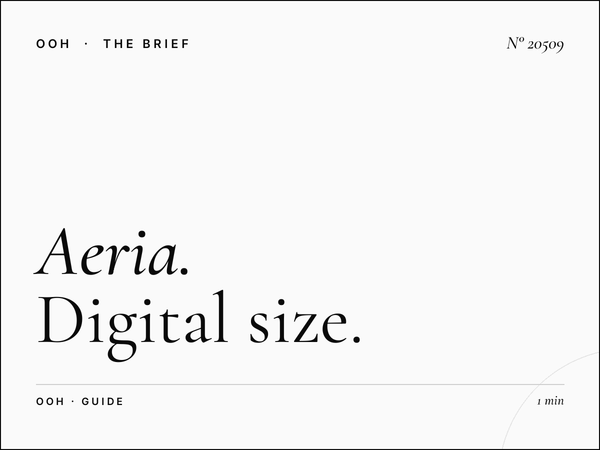 Aeria Mall Screens Format: Digital Size Guide