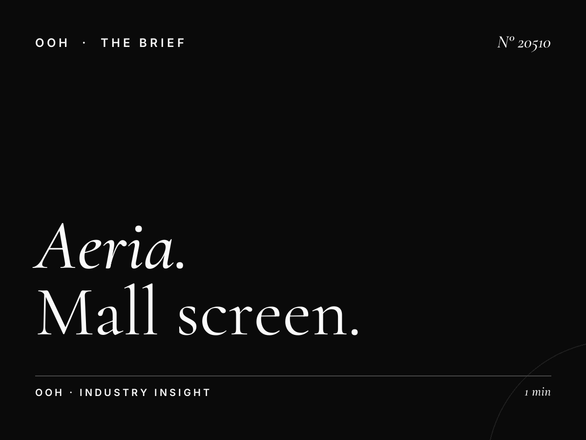 Aeria Mall Screens Dimensions: Mall Screen Standards
