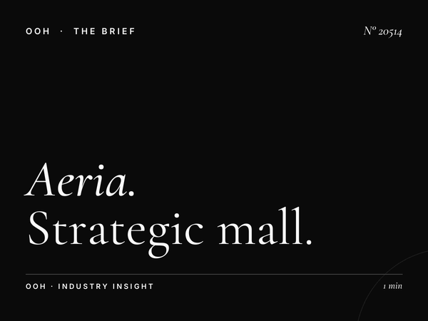 Aeria Mall Screens Location: Strategic Mall Positioning