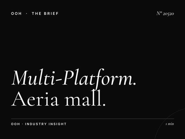 Multi-Platform Casablanca: Aeria Mall Screens Campaign