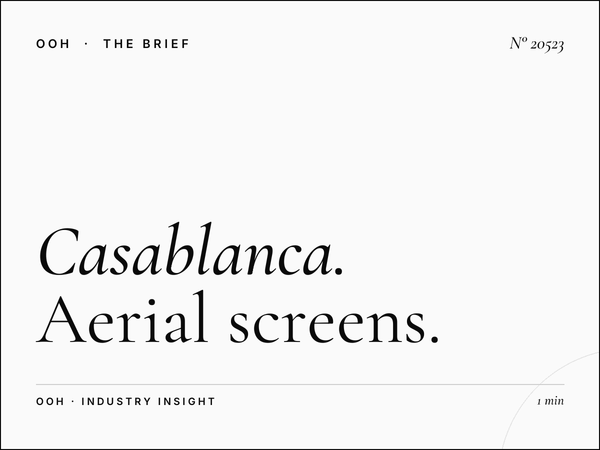 Casablanca Mall Branding: Aerial Screens Awareness