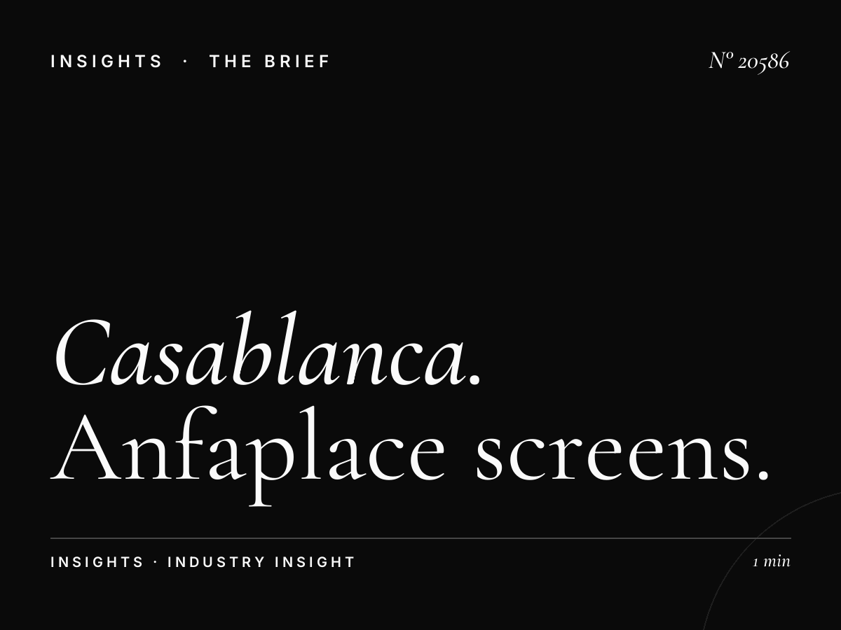 Casablanca Coastal Campaign: Anfaplace Screens Planning