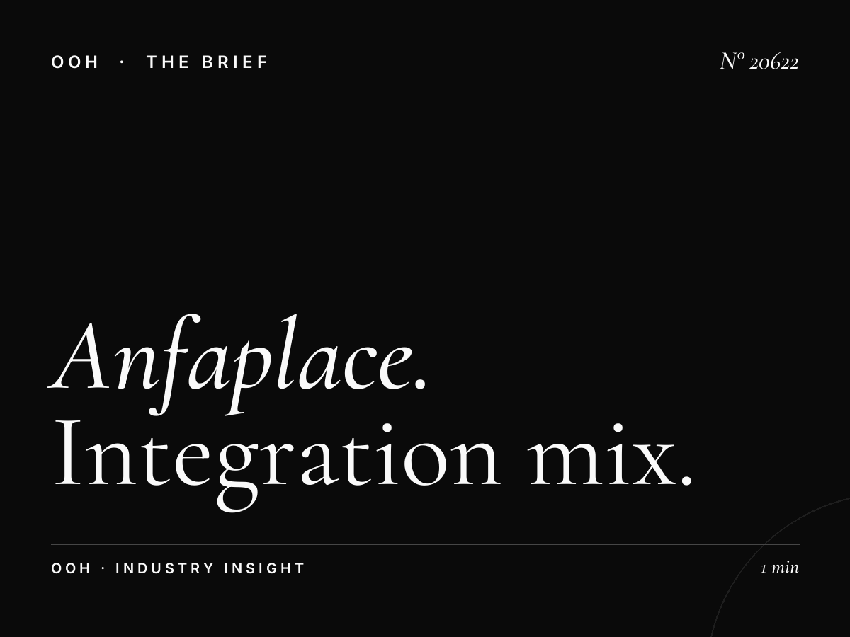 Anfaplace Mall Screens Marketing: Integration Mix
