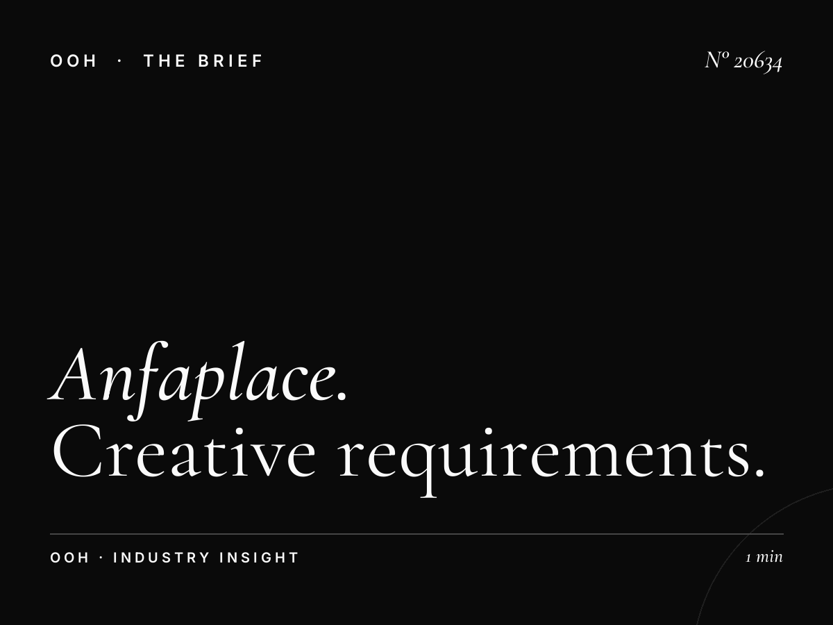 Anfaplace Mall Screens Content: Creative Requirements