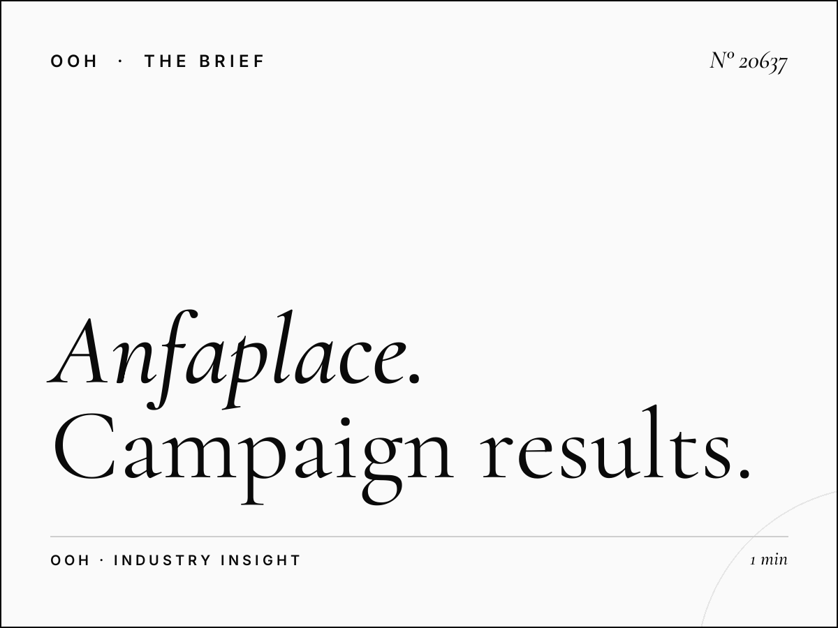 Anfaplace Mall Screens Effectiveness: Campaign Results