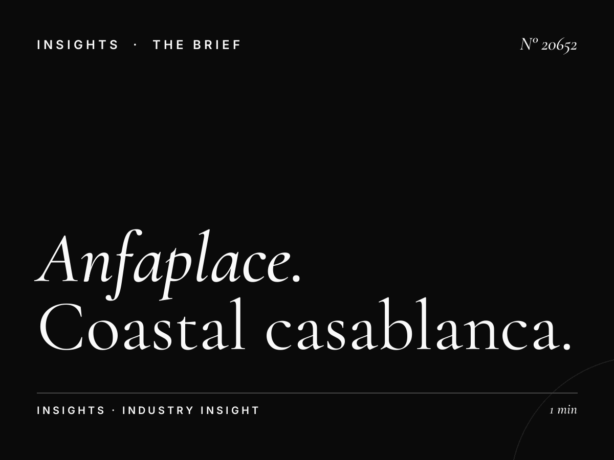 Anfaplace Affluent Audience: Coastal Casablanca Targeting