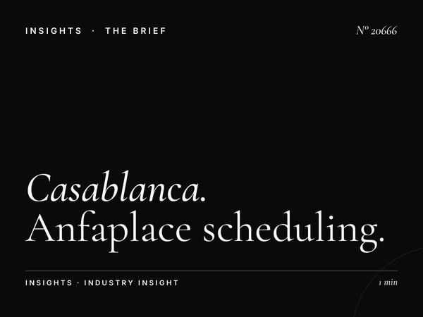 Casablanca Coastal Dayparting: Anfaplace Scheduling