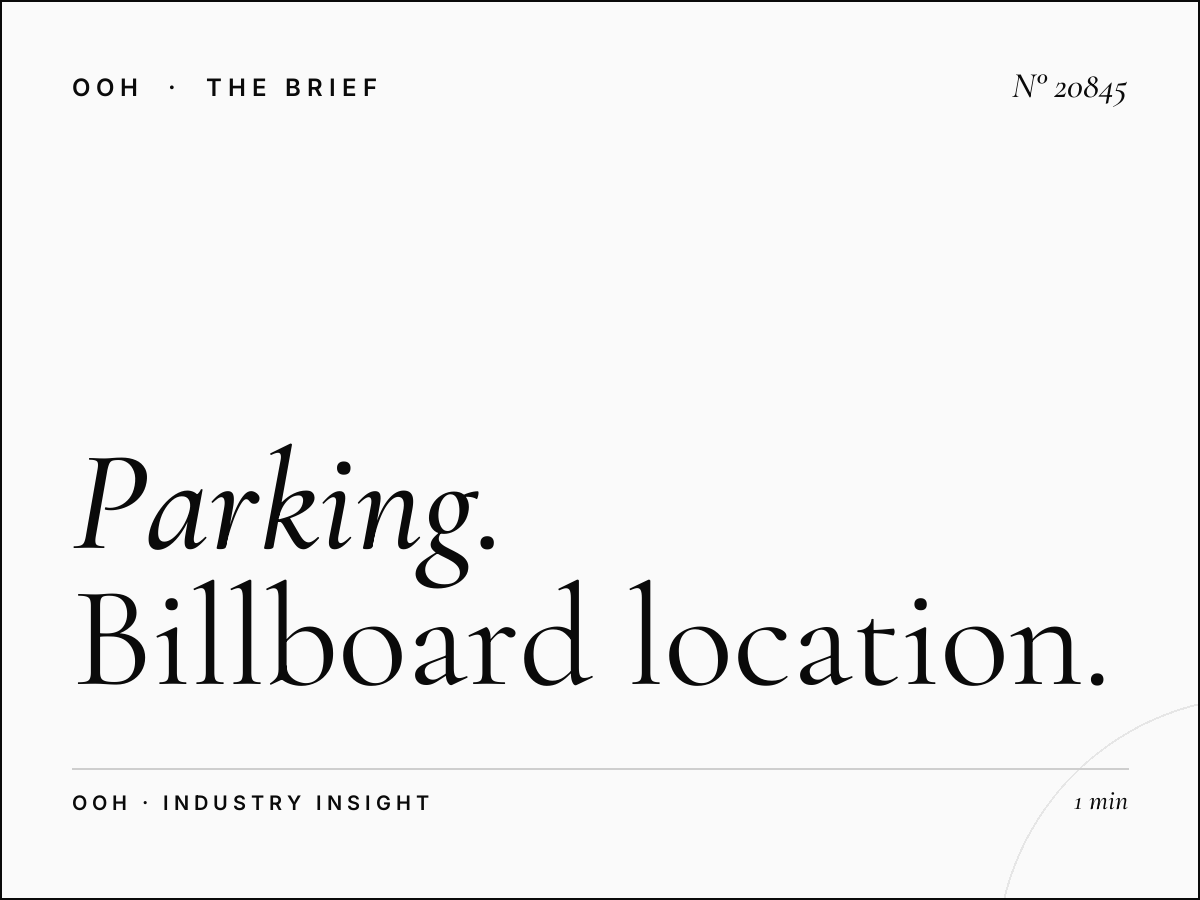 Parking City Center 2 Static Unipole Placement: Billboard Location for Maximum Urban Impact