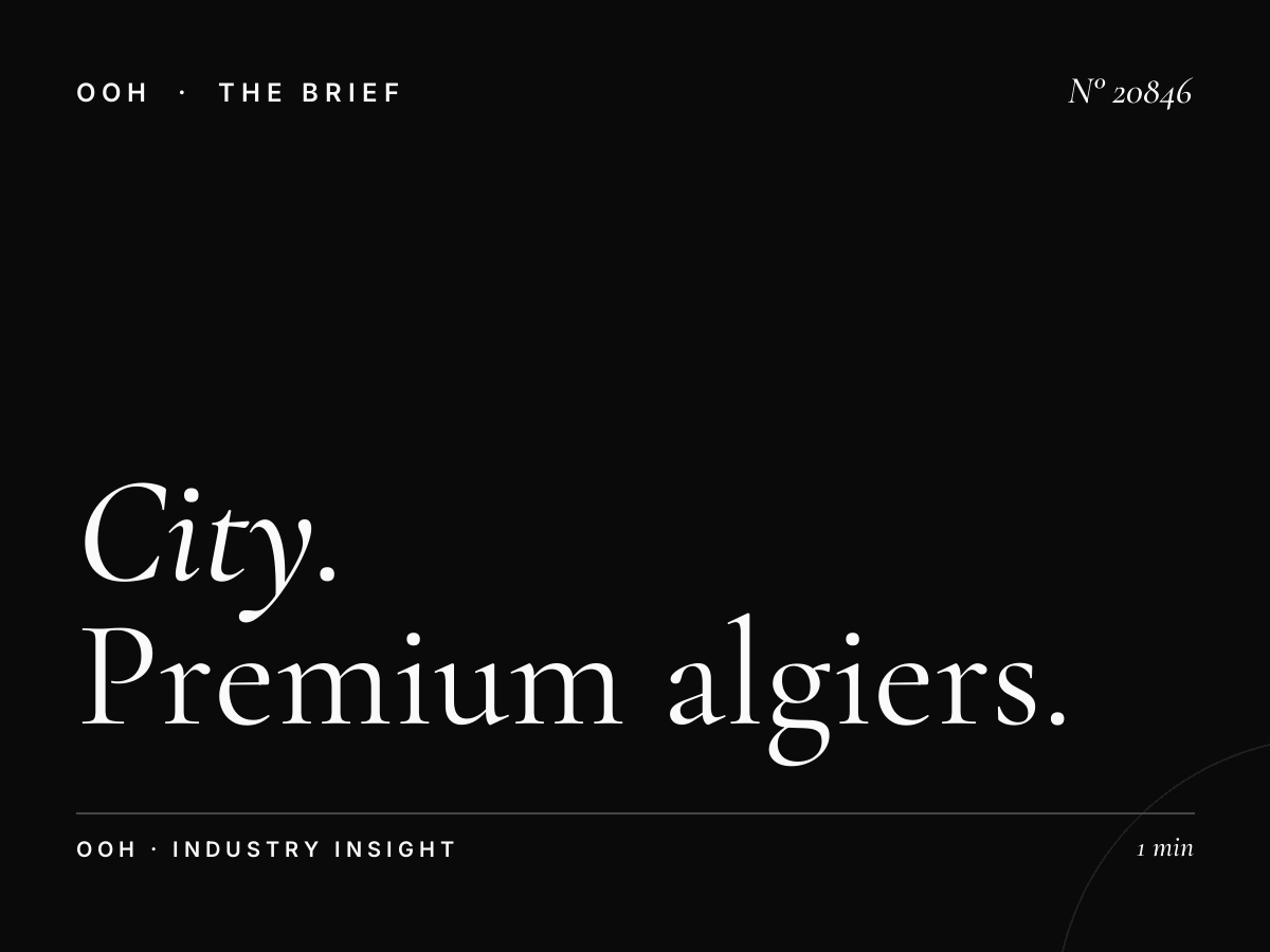 City Center 2 Unipole Site: Premium Algiers Spot