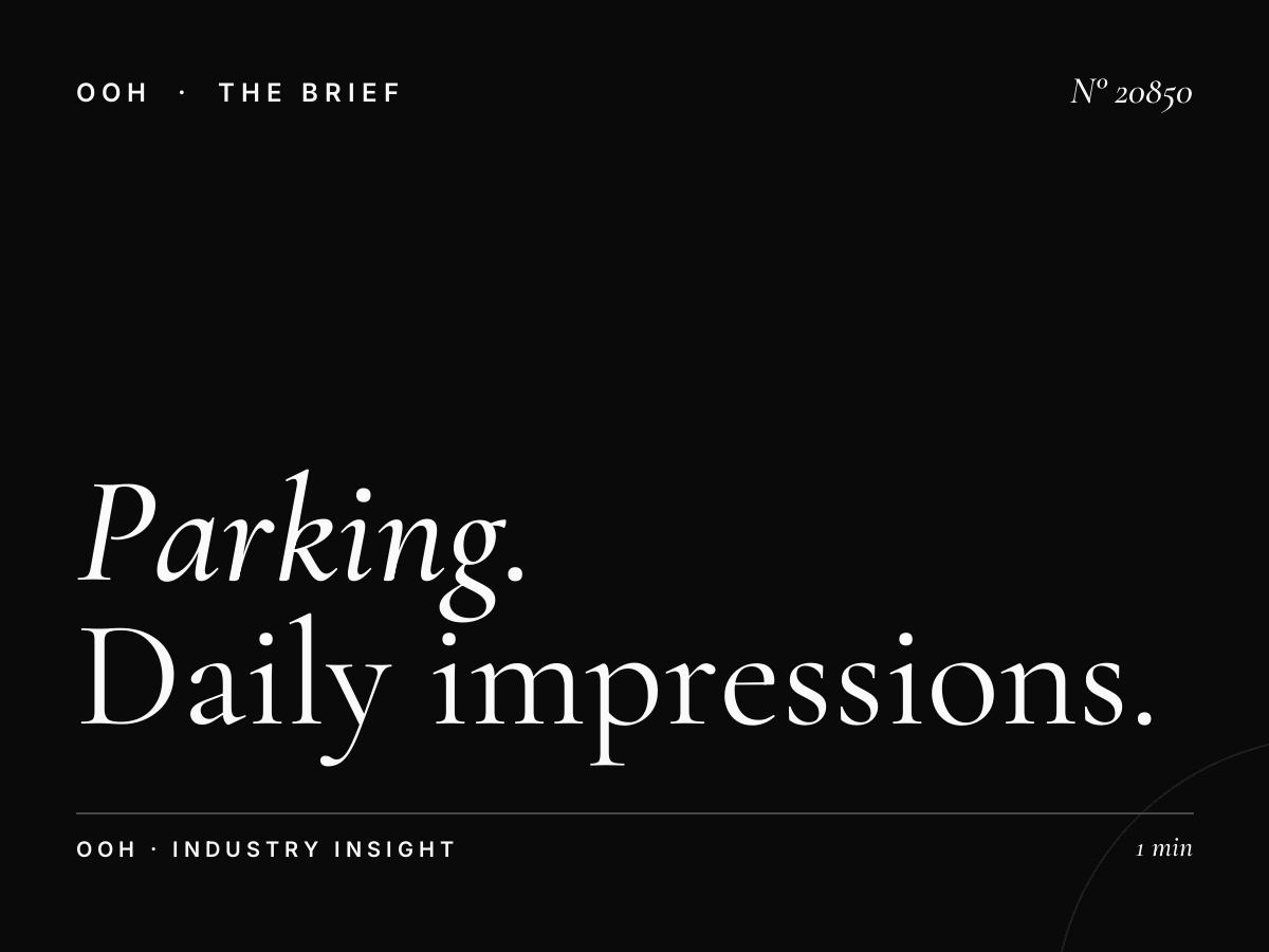 Parking City Center 2 Static Unipole Reach: Daily Impressions