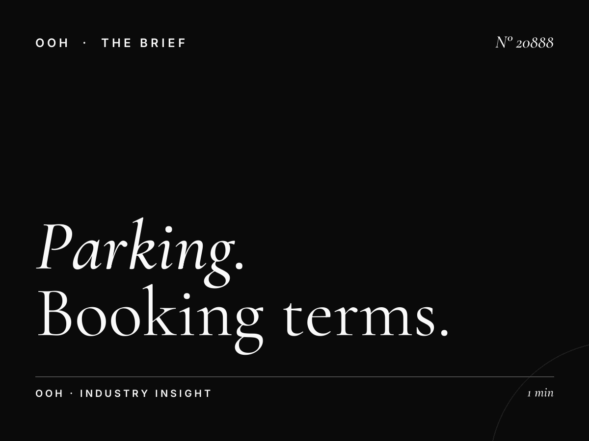 Parking City Center 2 Unipole Contracts: Booking Terms