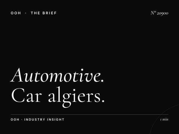 Automotive Brands City Center 2 Unipole: Car Algiers
