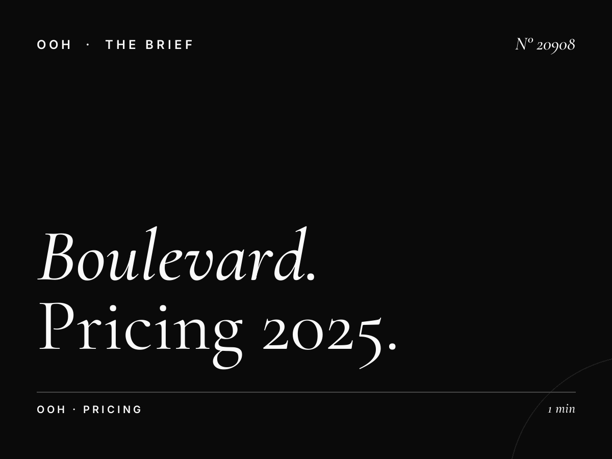Boulevard Des Martyrs Static Billboard Cost: Pricing 2025