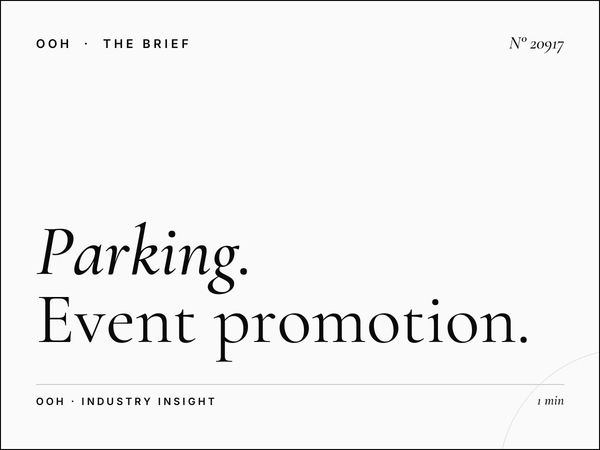 Parking City Center 2 Unipole Event: Event Promotion