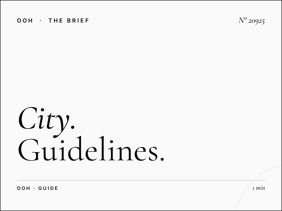 City Center 2 Unipole Message Strategy: Guidelines