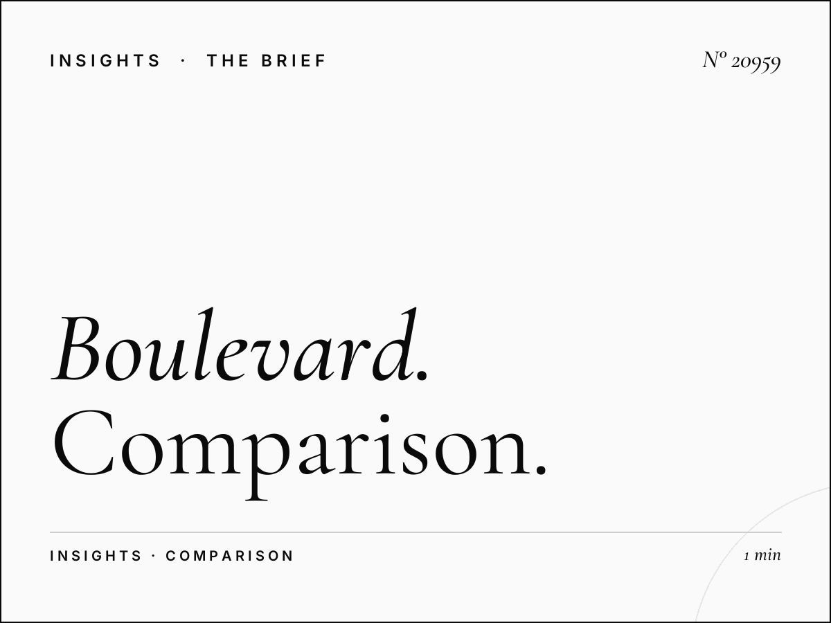 Boulevard Des Martyrs Static vs Digital: Comparison