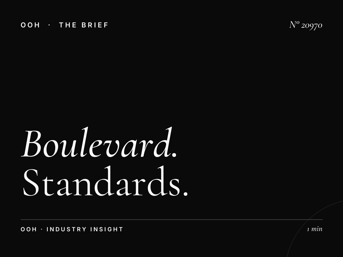 Boulevard Des Martyrs Billboard Dimensions: Standards