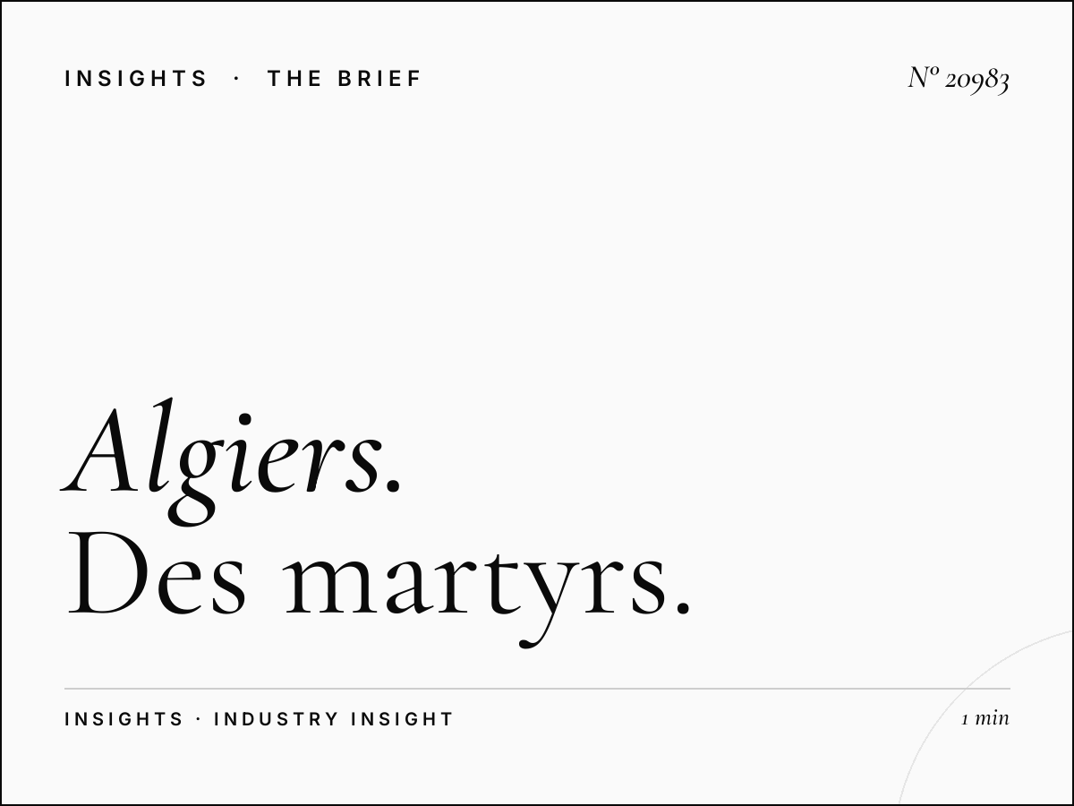 Algiers Boulevard Traffic: Des Martyrs Times