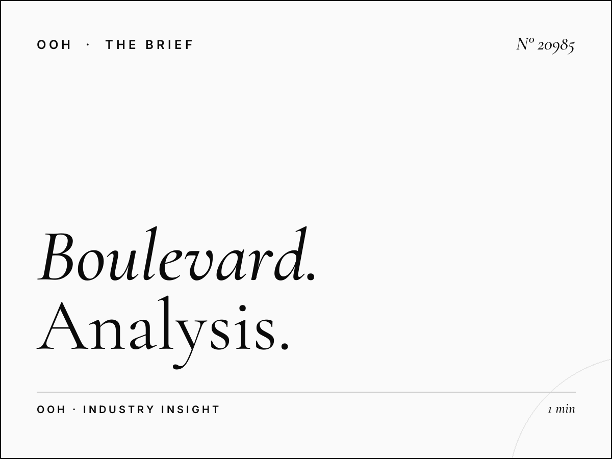 Boulevard Des Martyrs Static Billboard Traffic: Analysis
