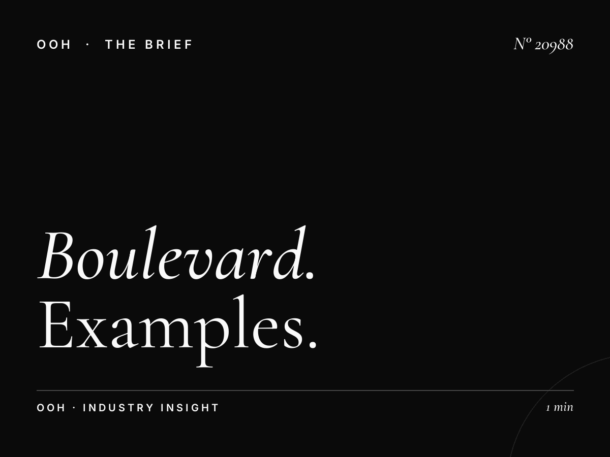 Boulevard Des Martyrs Static Billboard Cases: Examples