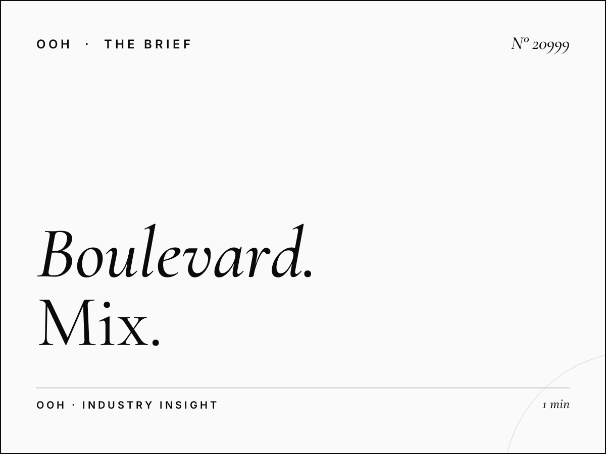 Boulevard Des Martyrs Billboard Marketing: Mix