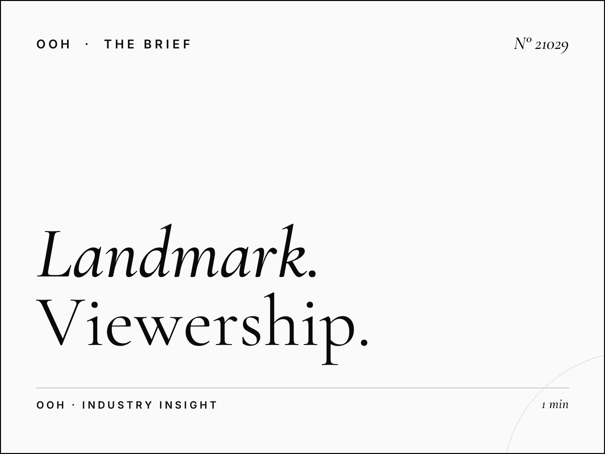 Landmark El Qods Static Wallbanner Traffic: Viewership