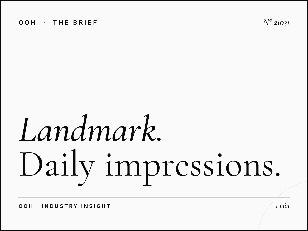 Landmark El Qods Static Wallbanner Reach: Daily Impressions