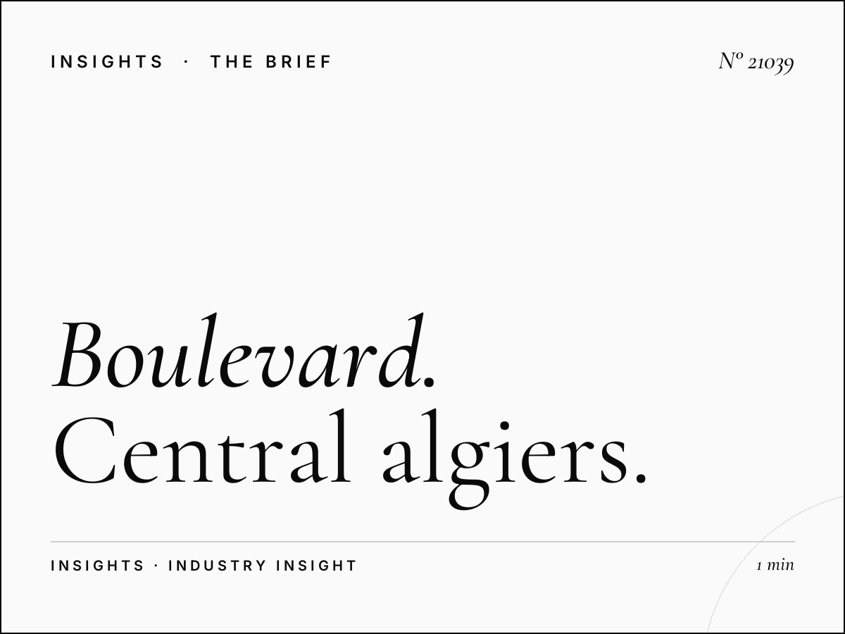 Boulevard Des Martyrs Historic: Central Algiers Targeting