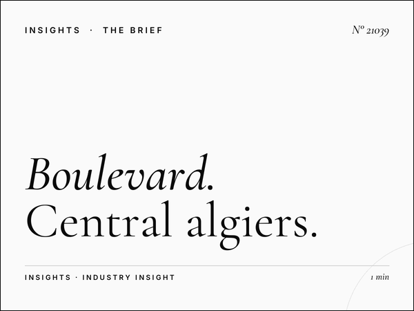 Boulevard Des Martyrs Historic: Central Algiers Targeting