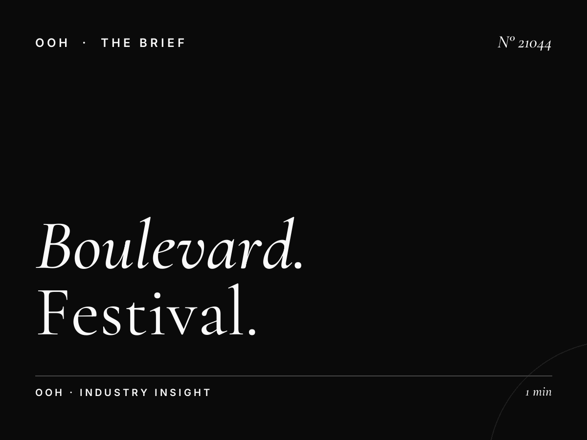 Boulevard Des Martyrs Billboard Event Marketing: Festival