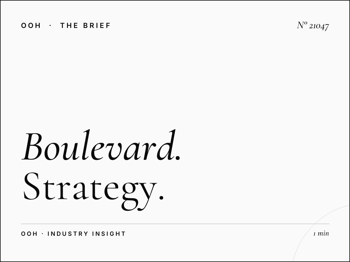 Boulevard Des Martyrs Billboard New Product: Strategy