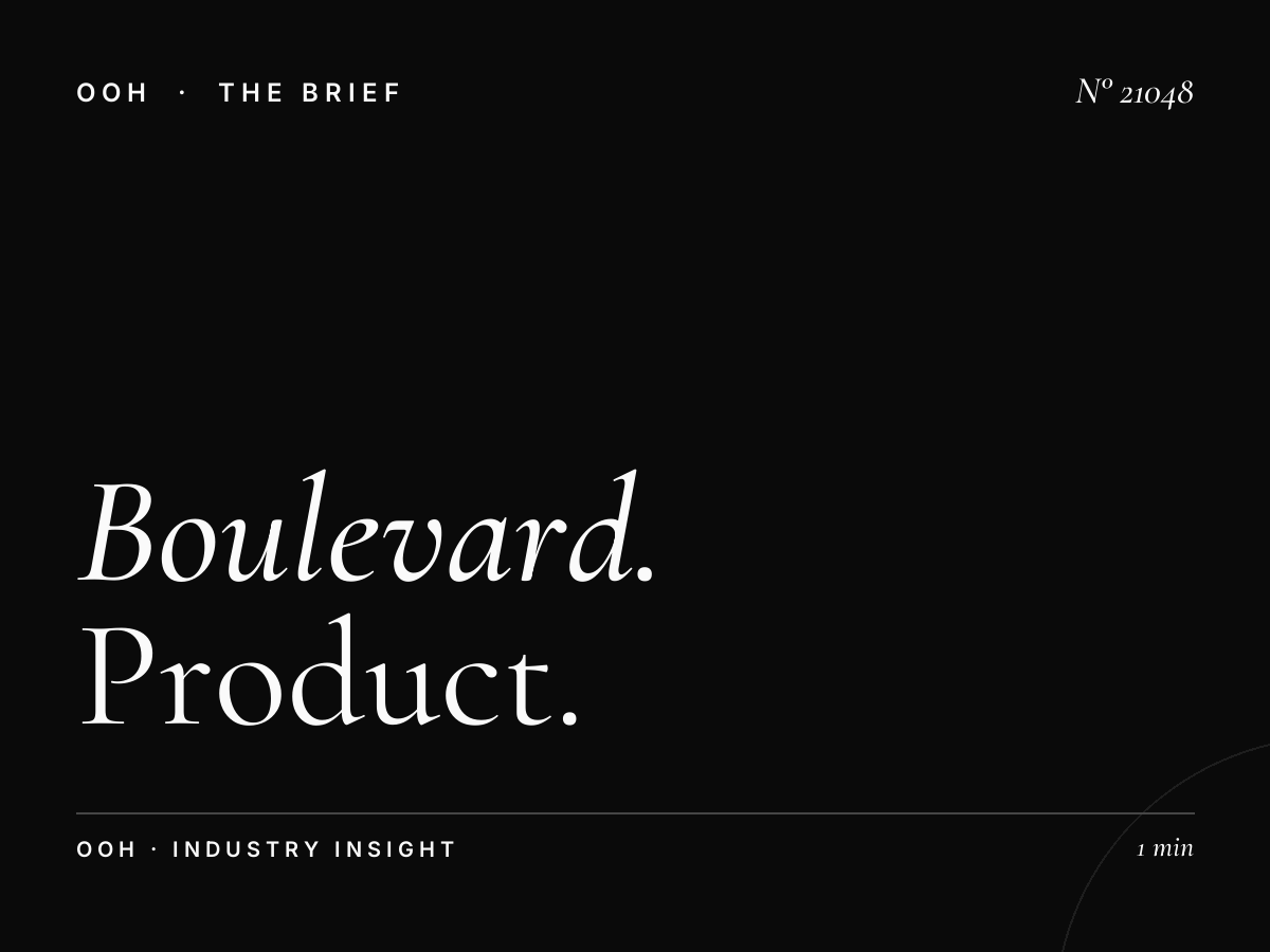 Boulevard Des Martyrs Static Billboard Launch: Product