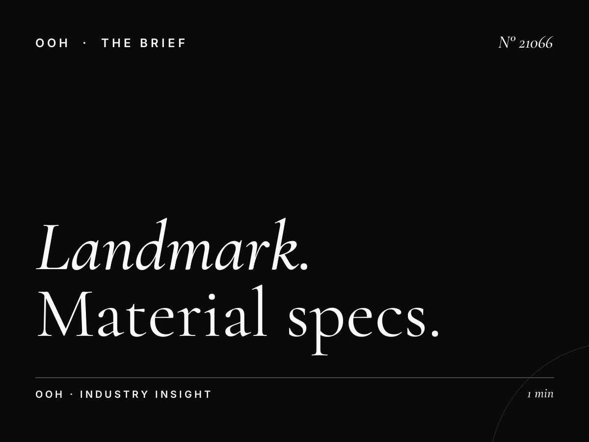 Landmark El Qods Wallbanner Production: Material Specs
