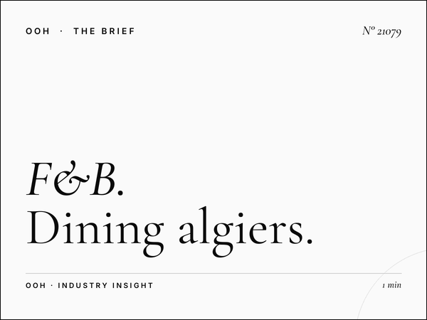F&B Restaurants El Qods Wallbanner: Dining Algiers