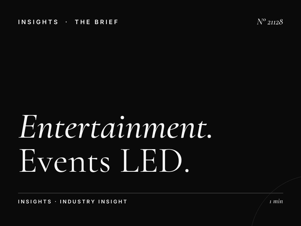 Entertainment Digital Constellation Algiers: Events LED