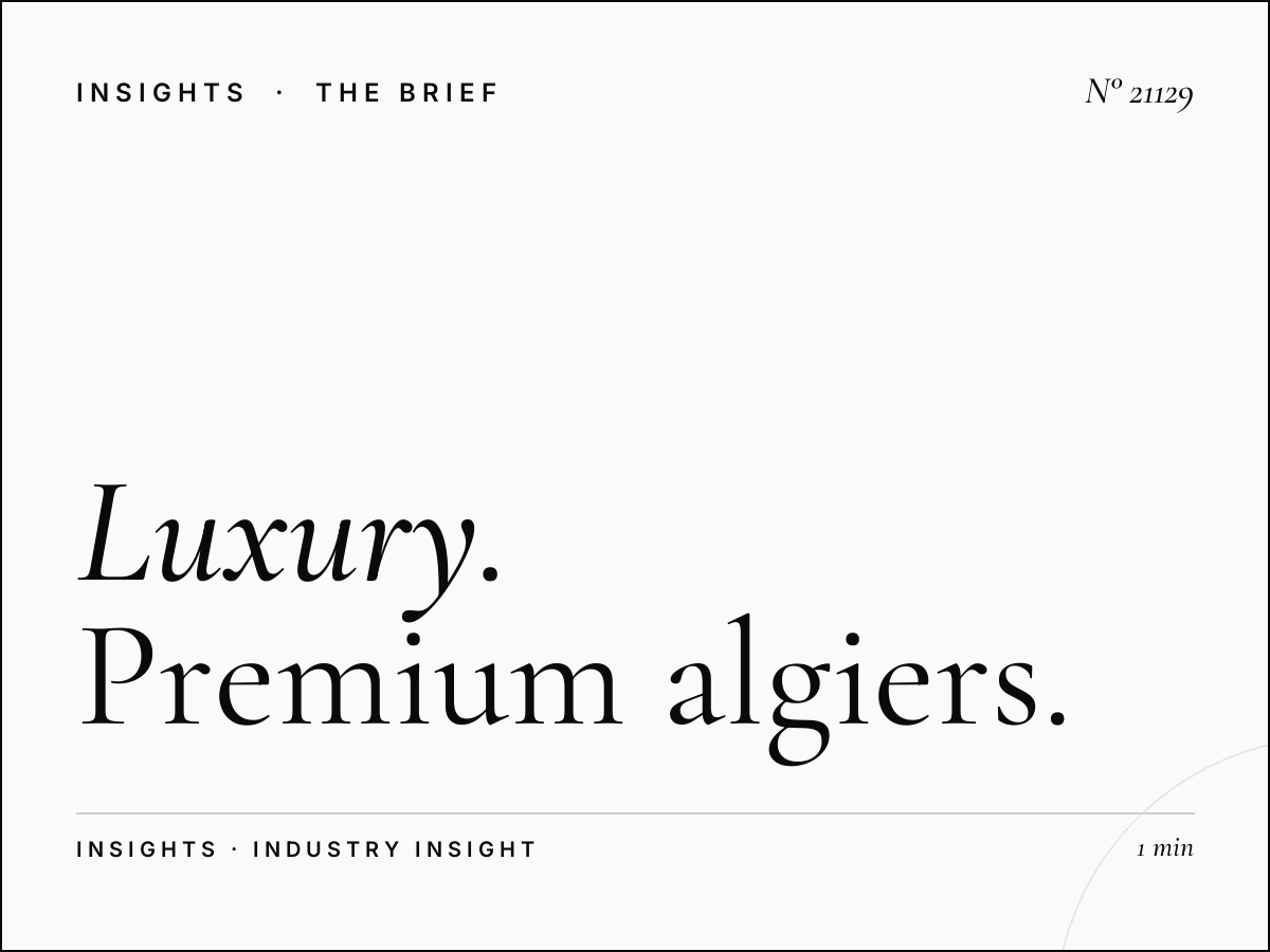 Luxury Brands Digital Constellation: Premium Algiers LED