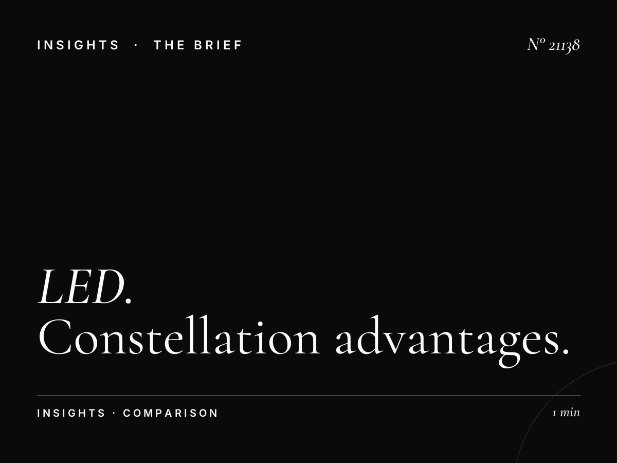 LED Network vs Individual: Constellation Advantages