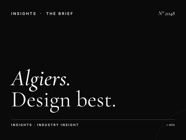Algiers Digital Constellation Creative: Design Best Practices