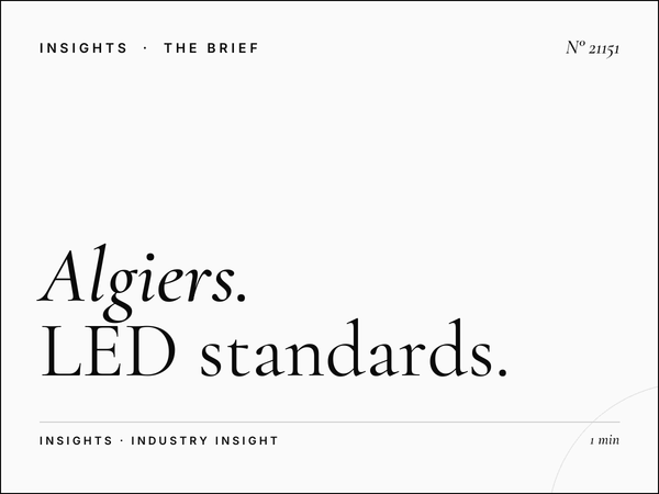 Algiers Digital Constellation Dimensions: LED Standards