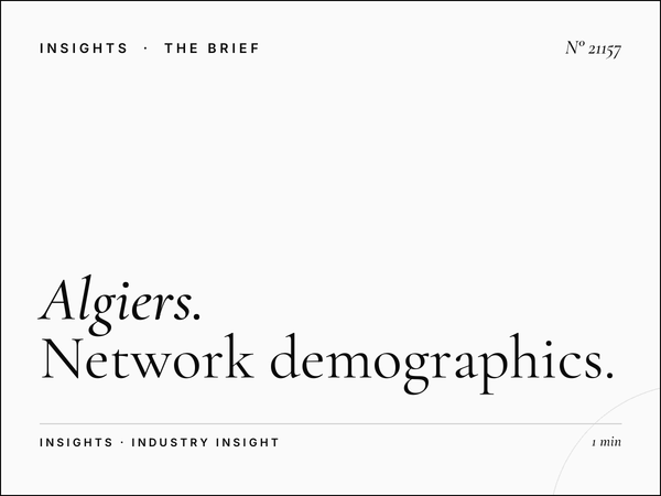 Algiers Digital Constellation Audience: Network Demographics