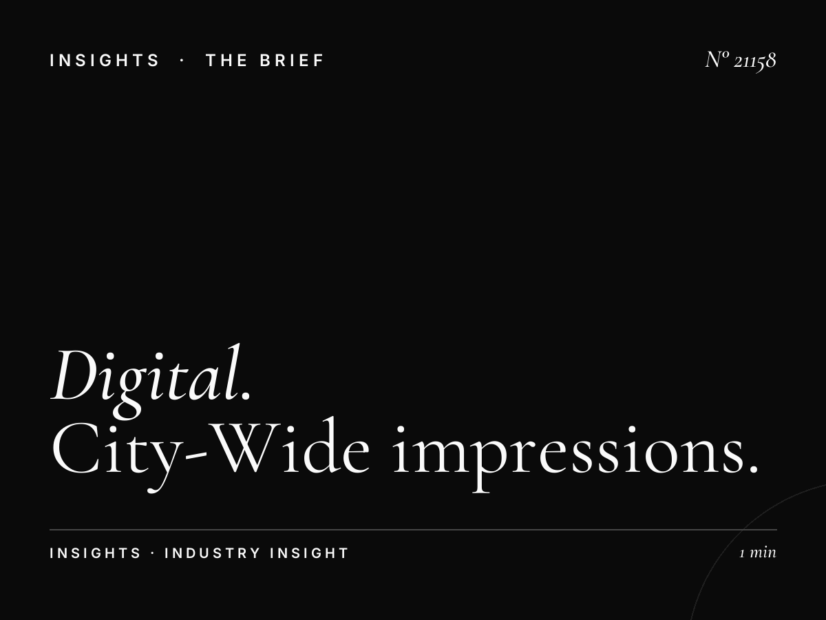 Digital Constellation LED Network Reach: City-Wide Impressions