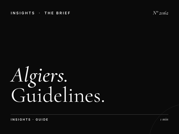 Algiers Digital Constellation Message Strategy: Guidelines