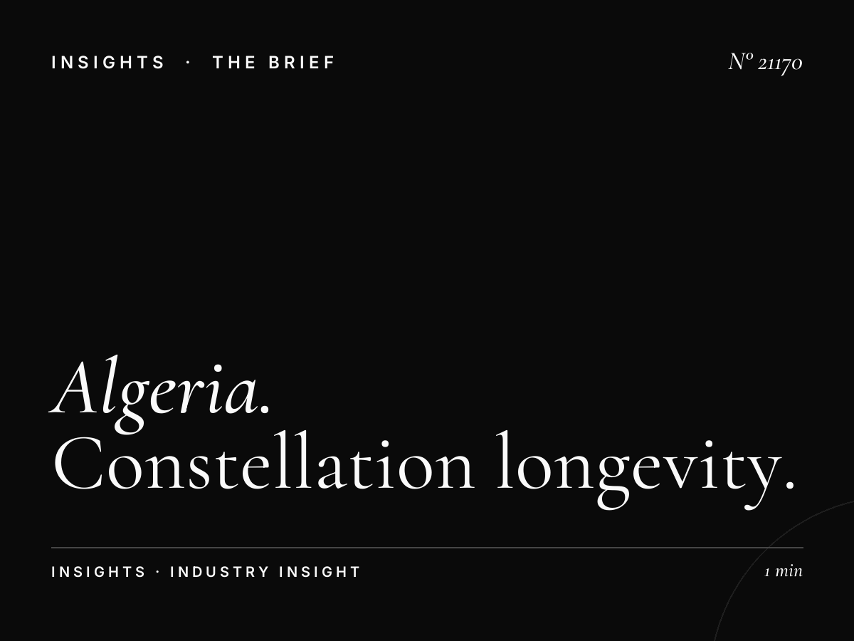 Algeria LED Network Quality: Constellation Longevity