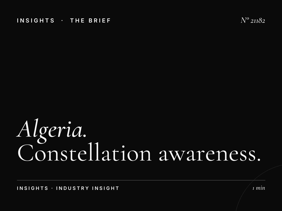Algeria LED Network Branding: Constellation Awareness