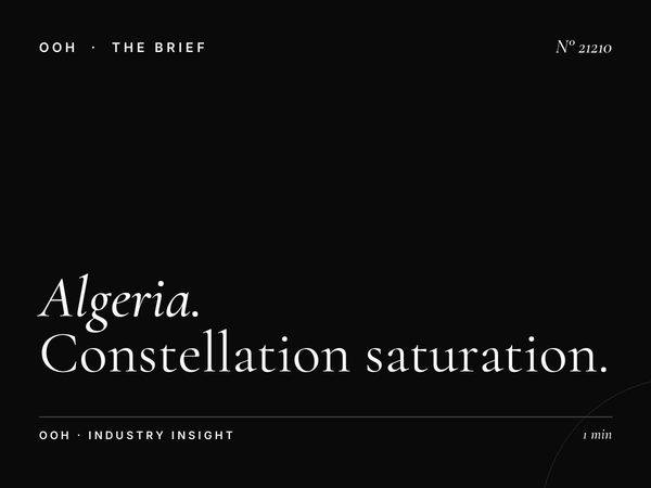 Algeria Digital OOH Network: Constellation Saturation